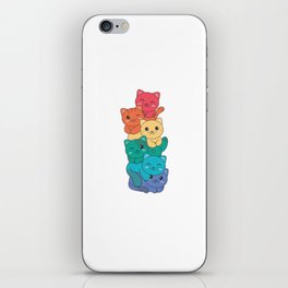 Rainbow Flag Gay Pride Lgbtq Cats Cute Cat iPhone Skin