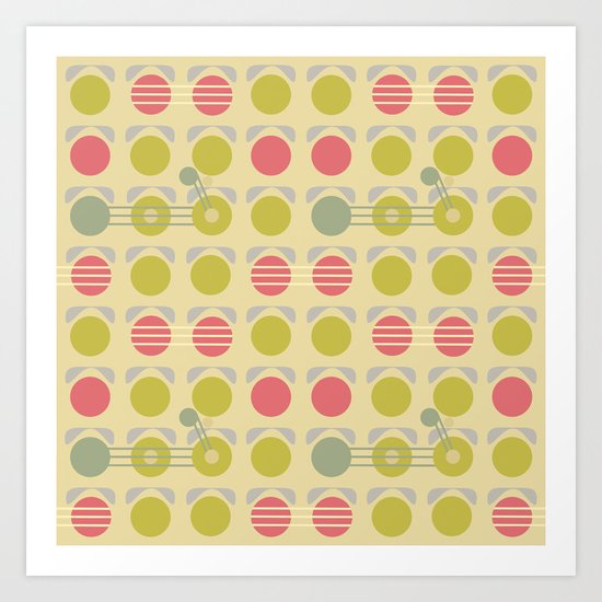 mod motorcycle Art Print