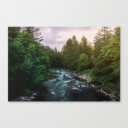 PNW River Run II - Pacific Northwest Nature Photography Canvas Print