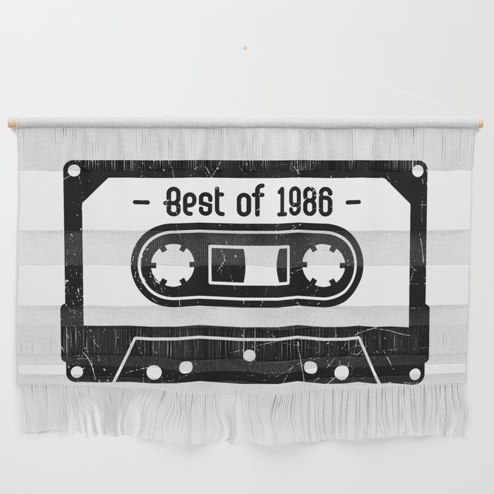 Best Of 1986 Cassette Tape Retro Wall Hanging