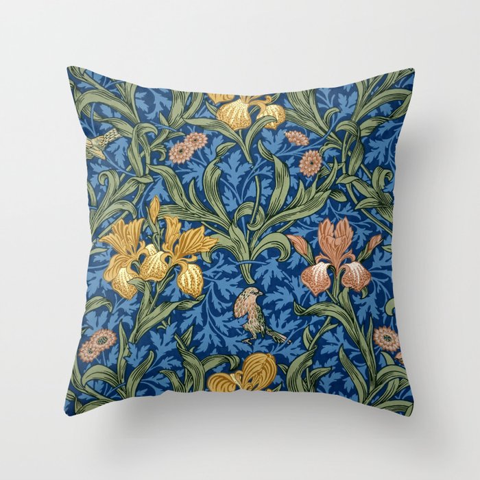 William Morris "Iris" 1. Throw Pillow