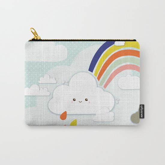Cute clouds & rainbow Carry-All Pouch