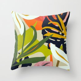 Jungle Abstract 2 Throw Pillow