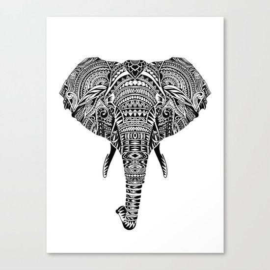Polynesian Elephant Canvas Print