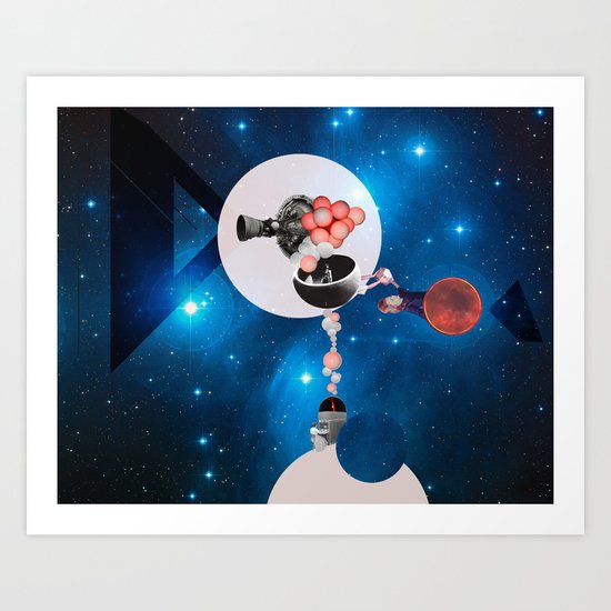 Space Flight Art Print