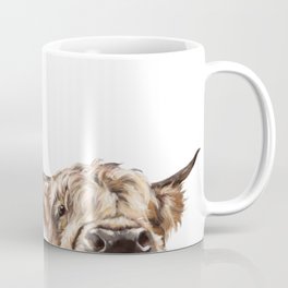 Peeking Highland Cow Mug