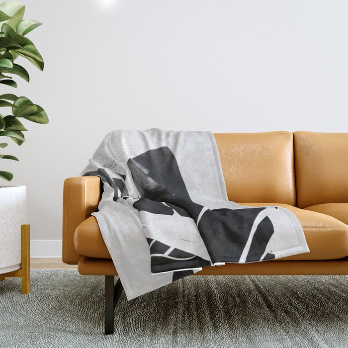 abstract portrait Throw Blanket
