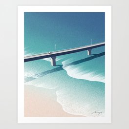 Ocean Breeze (2023) Art Print