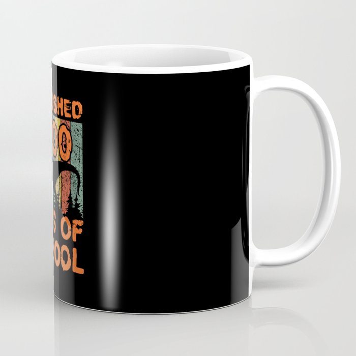 Crushed Days Of School 100th Day 100 Dinosaur Coffee Mug