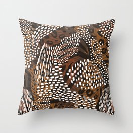 Abstract Animal Print  Throw Pillow