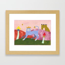 The Rightful King of the Ruins (Leo) Framed Art Print