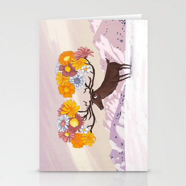 Deer Bouquet Stationery Cards
