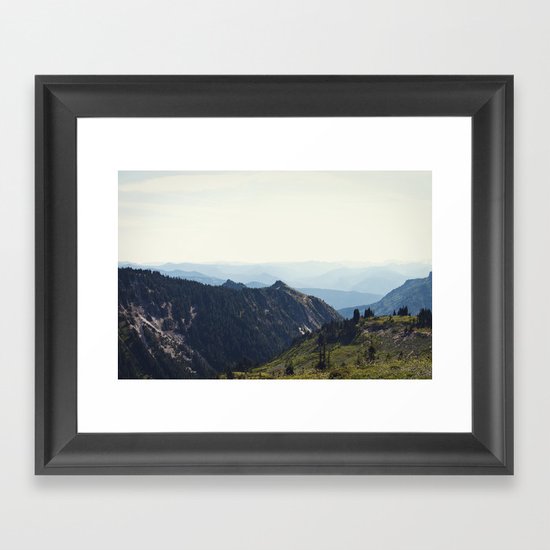Sunny Mountain Framed Art Print
