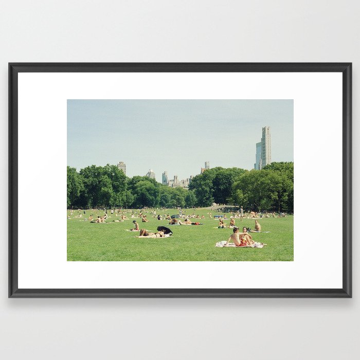 Summer in Central Park New York City | 35mm Film Photography Framed Art Print
