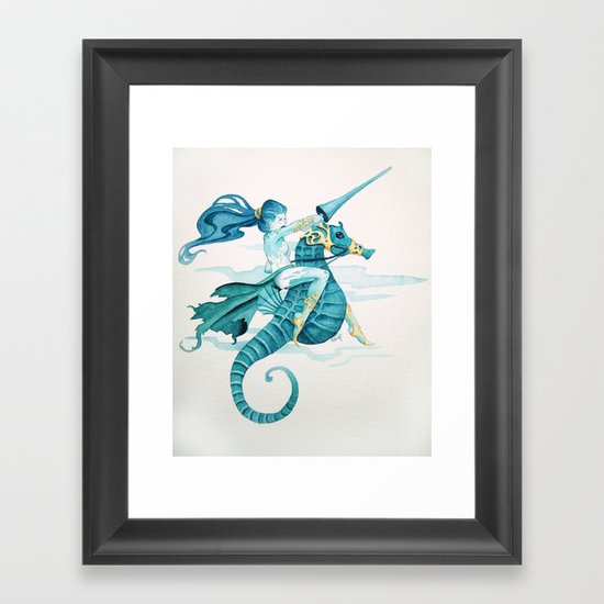 Sea Warrior Framed Art Print