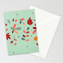 Happy Autumn Pattern Stationery Card