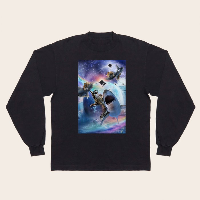 Cat shark rainbow outlet shirt