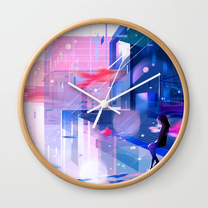 Find Me at the edge of the world Wall Clock