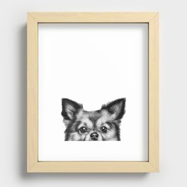 Chihuahua Print Recessed Framed Print