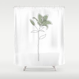 Matcha Lily Shower Curtain