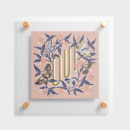 Oui Butterflies – Pink & Blue Floating Acrylic Print