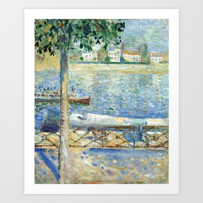 The Seine at Saint-Cloud by Edvard Munch Art Print