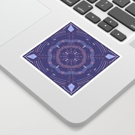 Purple Mandala Art Print Sticker