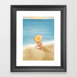 Beach Morning Framed Art Print
