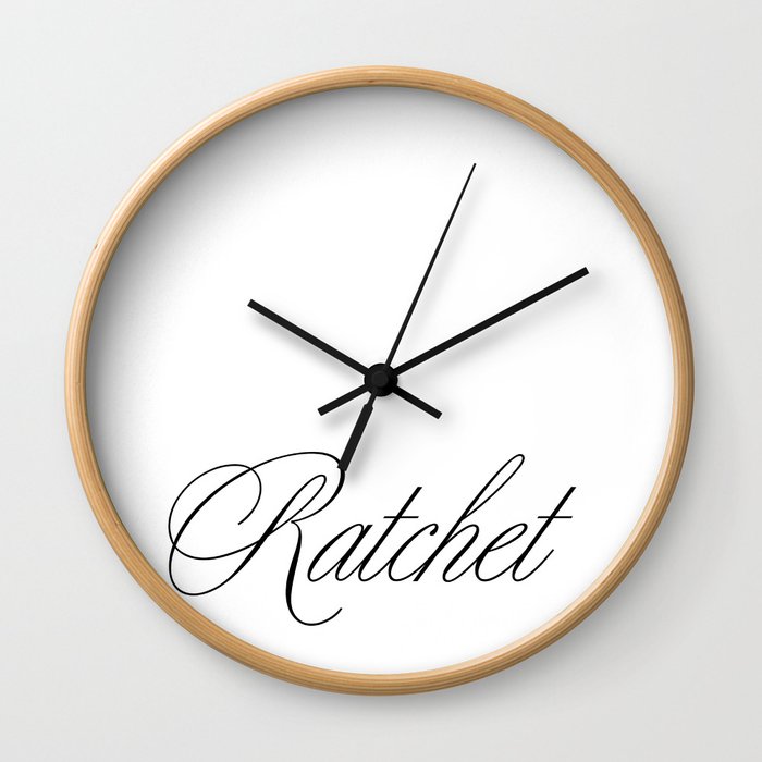 Ratchet Wall Clock
