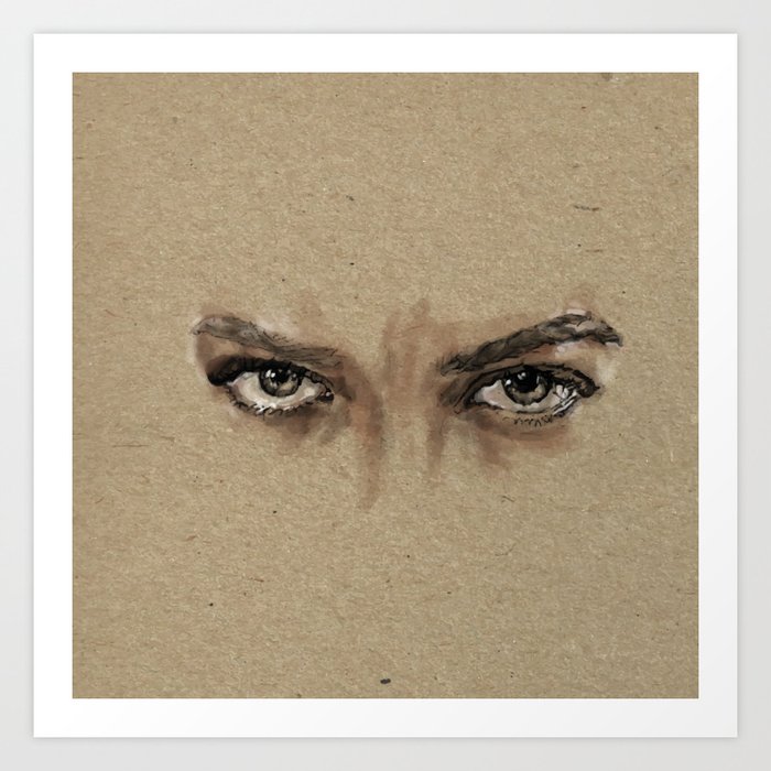 Invulnerable Eyes: Painting Emotions Art Print