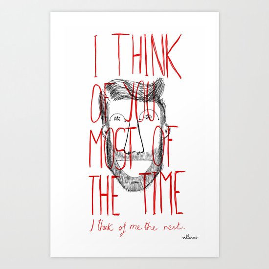 I think of you Art Print