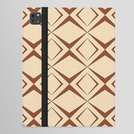 Retro 1960s geometric pattern design 1 iPad Folio Case