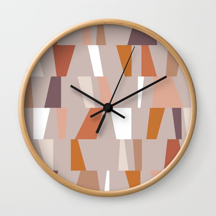Neutral Geometric 03 Wall Clock