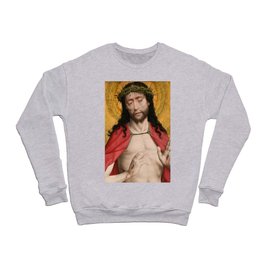 Dirk Bouts, Christ Crowned With Thorns, 1470 Crewneck Sweatshirt