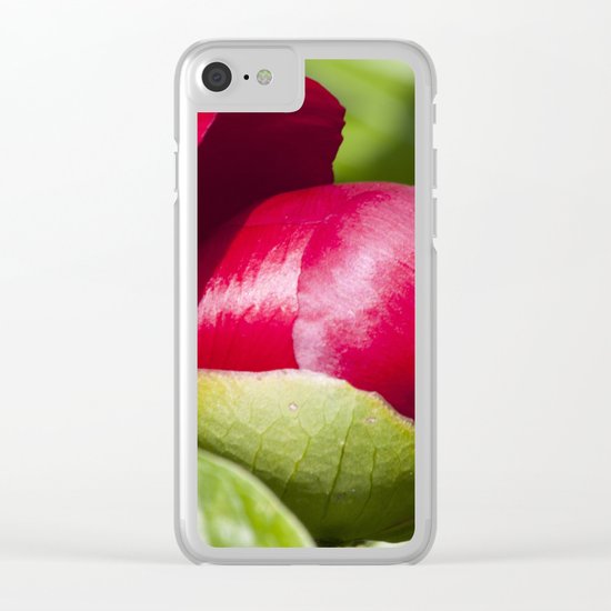 peony Clear iPhone Case