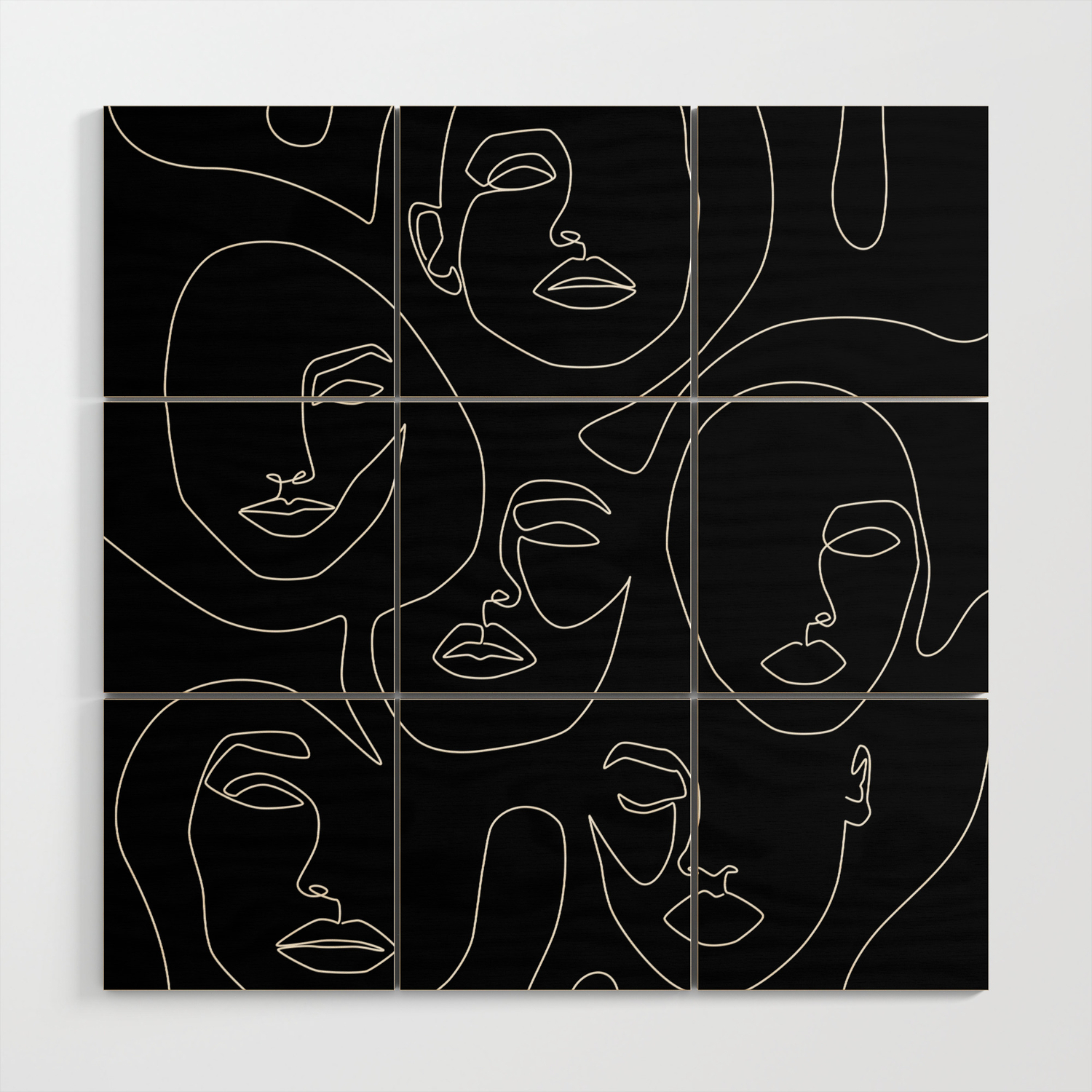 Faces In Dark Wood Wall Art By Explicitdesign Society6