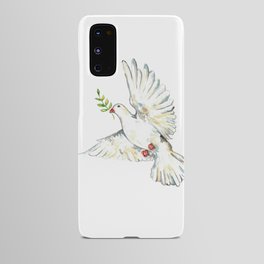 Dove bird Peace Painting Wall Poster Watercolor Android Case