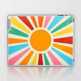 Retro Sunrise: Rainbow Edition Laptop Skin