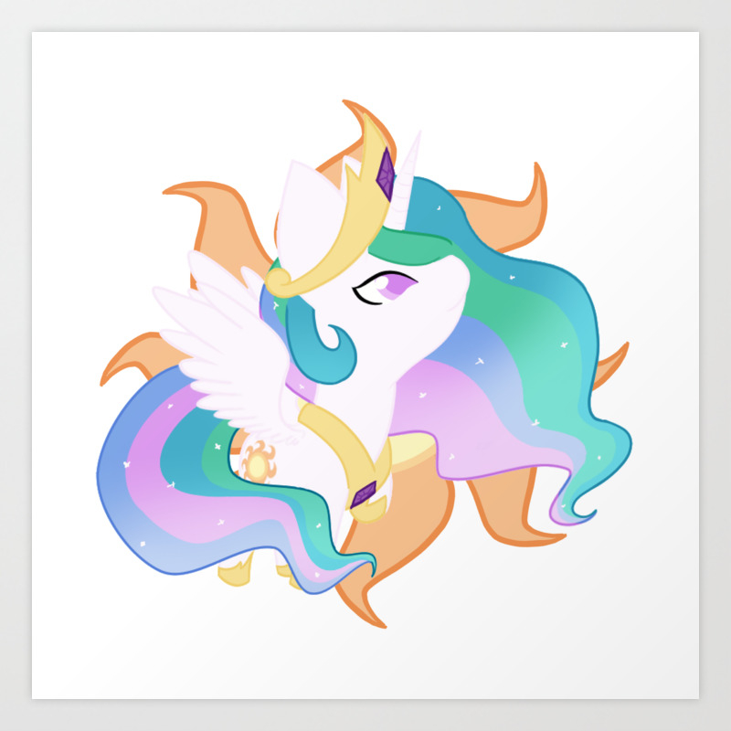 Chibi Princess Celestia Art Print By Mayiamaru Society6
