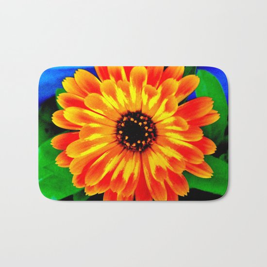 Orange Marigold Bath Mat