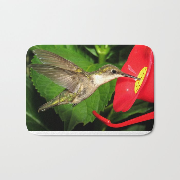 Hovering hummingbird 27 Bath Mat