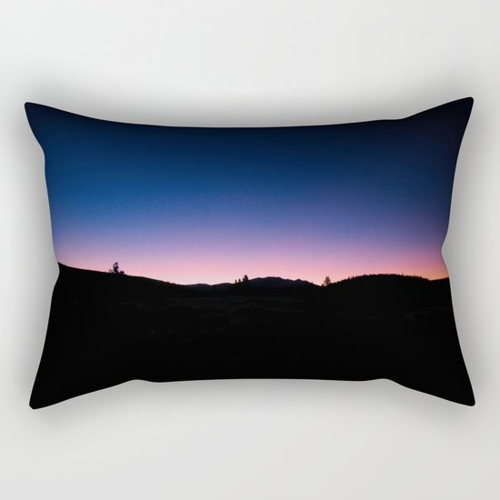 Pink blue sky Rectangular Pillow