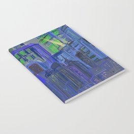 Urban City Night Blue Notebook