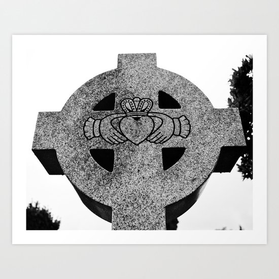 Claddagh cross Art Print