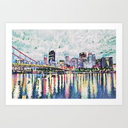 Pittsburgh View from North Shore Art Print