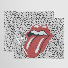 Lips And Tongue Vintage Aesthetic Vsco Placemat