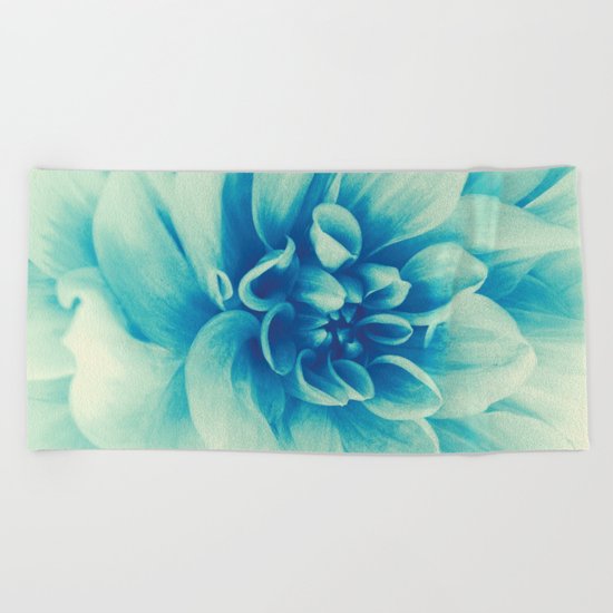 Blue Beauty (Spring Blooming Dahlia) Beach Towel