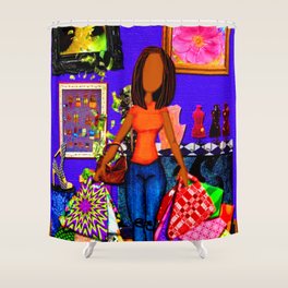 Fashionista Shower Curtains Society6