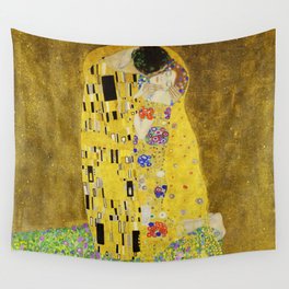 The Kiss, Gustav Klimt Wall Tapestry