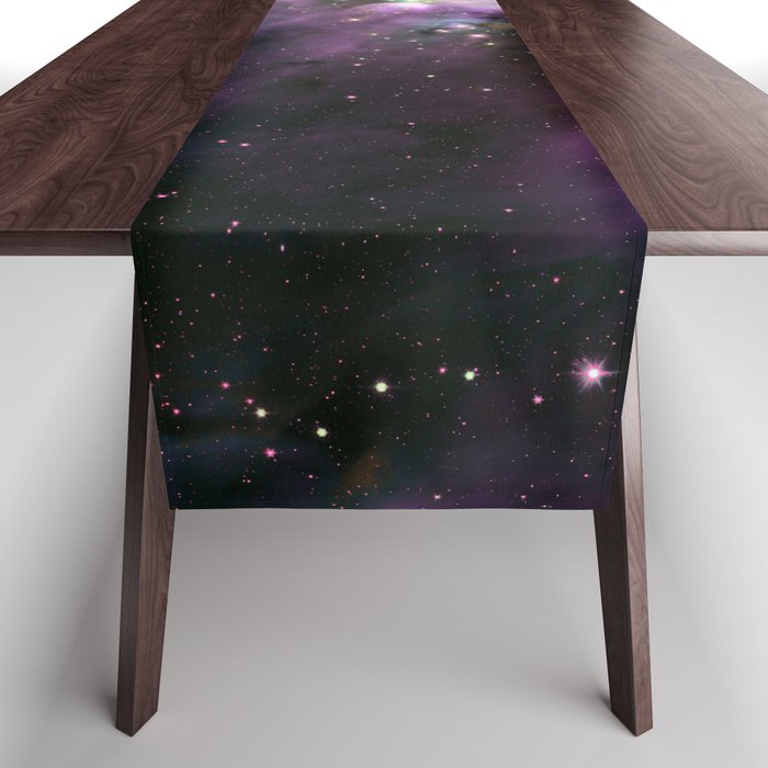 young stars peach pink purple Table Runner